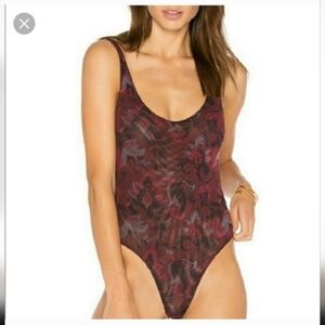 Free People | Freesia Floral Mesh Patterned Bodysuit